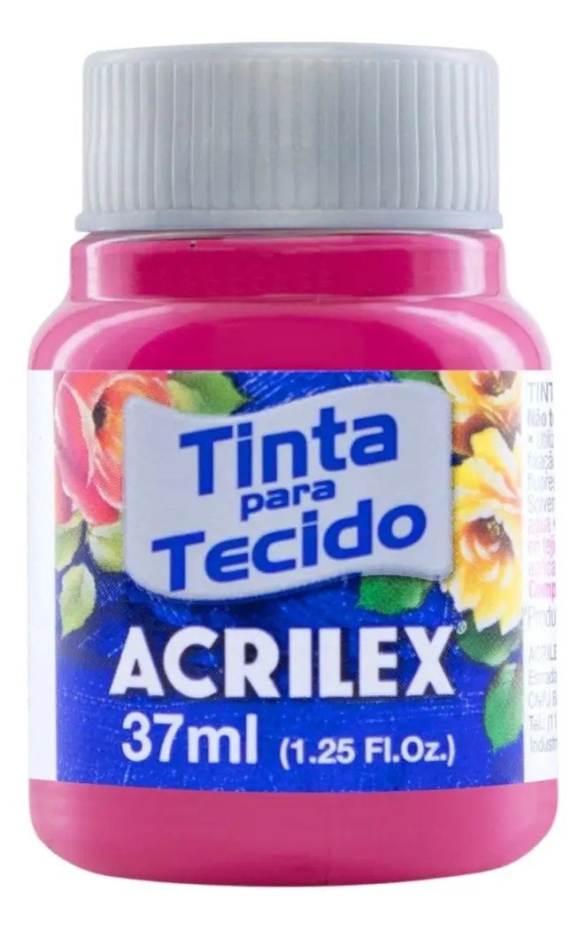 TINTA TECIDO ACRILEX ROSAS / LILAS 